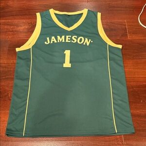 Green and Yellow Jameson Basketball Jersey